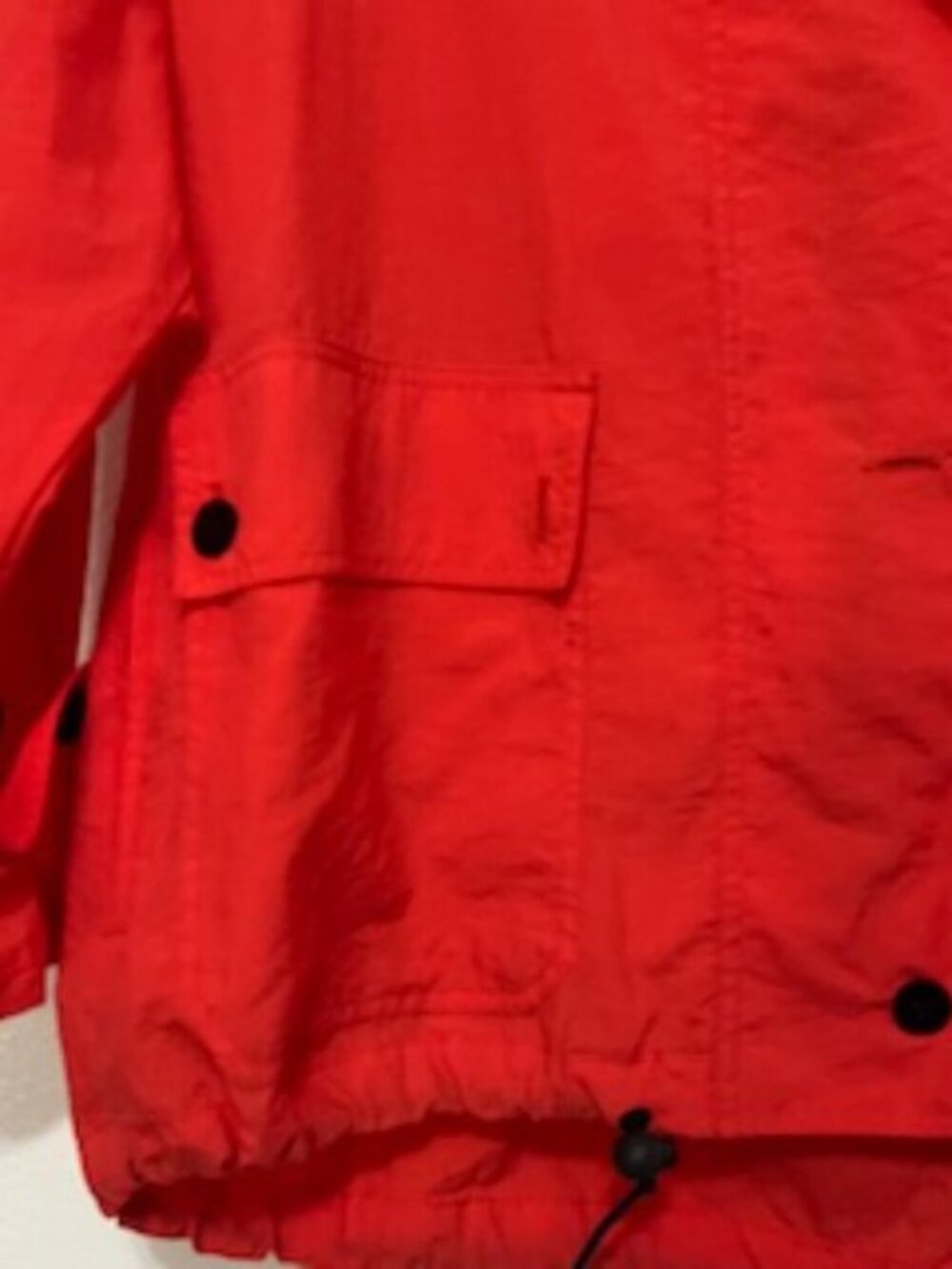 Chaus Sport Red‎ Nylon Windbreaker With hood  Men’s Size Large Zip front - Picture 6 of 12